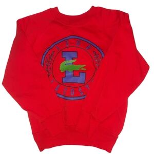 Vintage IZOD Lacoste Kids Sweatshirt Size 8/10 Excellent Condition Crocodile Log